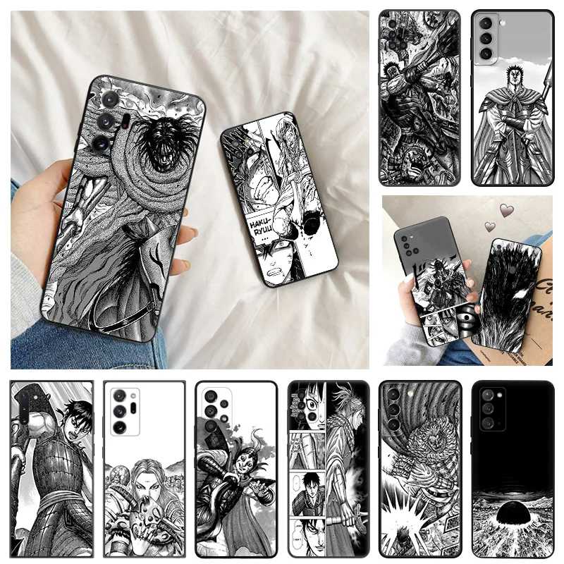 KRALJESTVO Manga Anti-Spusti Primeru Telefon Za Samsung M13 M53 M33 M23 M52 M22 M62 M04 M12 M32 M51 M01 M31 M21 M11 M30S S7 S8 Pokrov