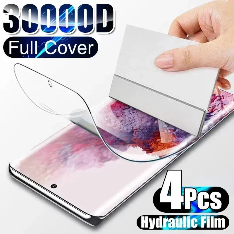 4Pcs Hydrogel Film Screen Protector For Samsung Galaxy S10 S20 S9 S21 S22 S23 Plus Ultra FE Screen Protector Za Pojasnilo 20 8 9 10