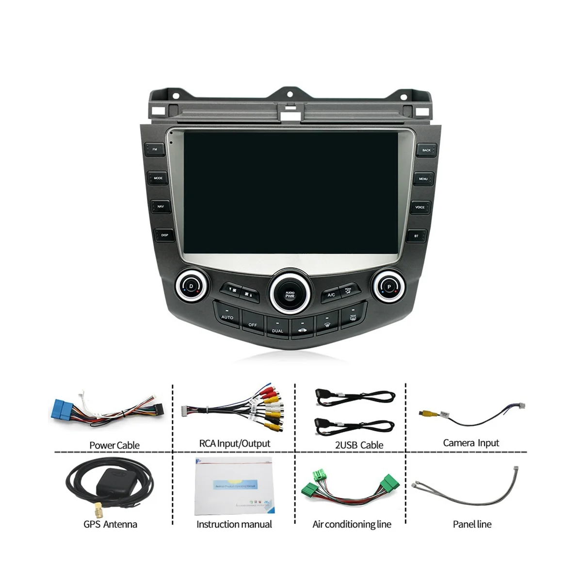 Android 11 avtoradia za Honda Accord 7 2003-2007 2 Din Multimedijski Predvajalnik, WIFI, GPS Carplay Vodja Enote Auto Stereo