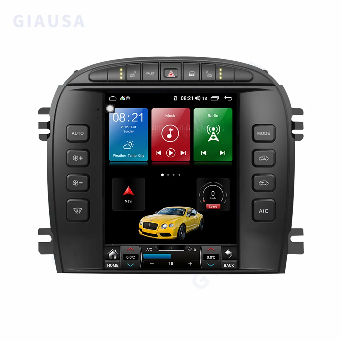 Tesla Slog Carplay Android 12 Za Jaguar S-Type 2001-2009 2Din za Radijsko Navigacijo, ki Multimedijski Predvajalnik, Zaslon na Dotik, Stereo Vodja Enote