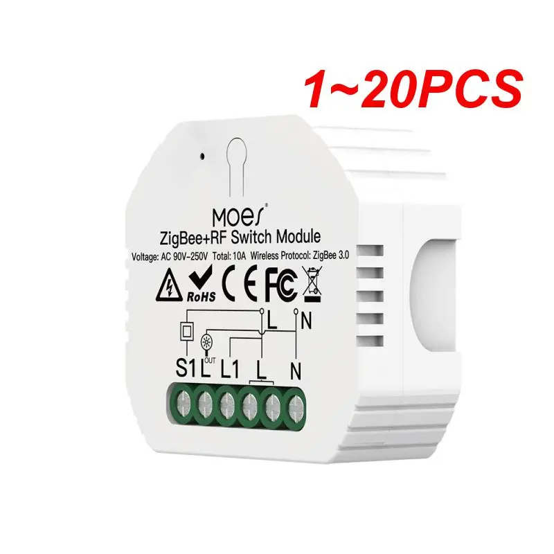 1~20PCS Smart WiFi Svetlobe LED stikalo za kratke luči Stikalo Smart Life/Tuya APP Remote Control 1/2 Pot Stikalo,ki Deluje z Alexa Echo googlova Domača stran