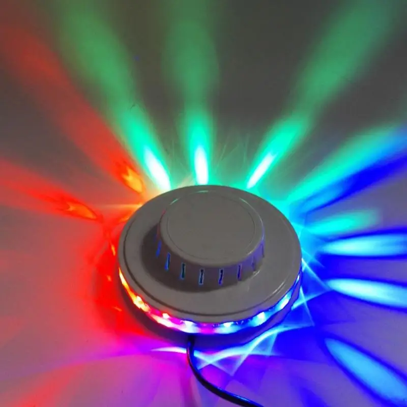 Stopnji Svetlobe Mini Pisane Obračanje KTV Bar Doma Stranka DJ Disco Učinek Lučka Laser LED Disco Zvok Stroboskopske Svetilke Slike 1 