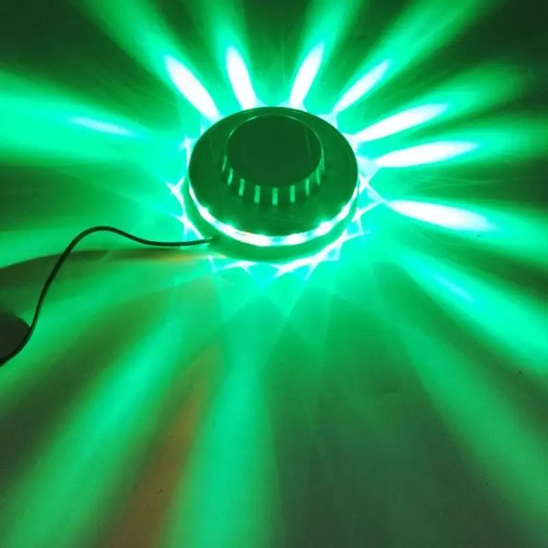 Stopnji Svetlobe Mini Pisane Obračanje KTV Bar Doma Stranka DJ Disco Učinek Lučka Laser LED Disco Zvok Stroboskopske Svetilke Slike 5 